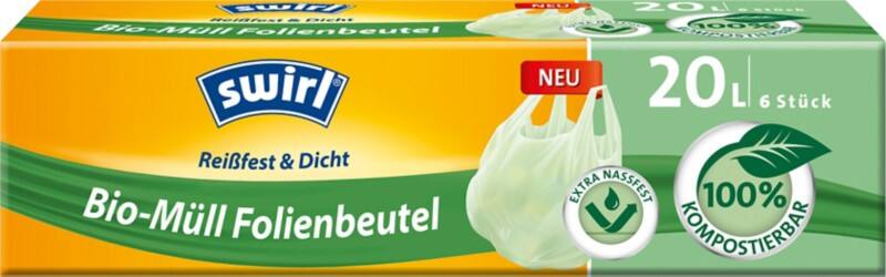 Sacs-poubelle Swirl pour déchets organiques 6 unités 16,7 x 4,5 x 4,5 cm