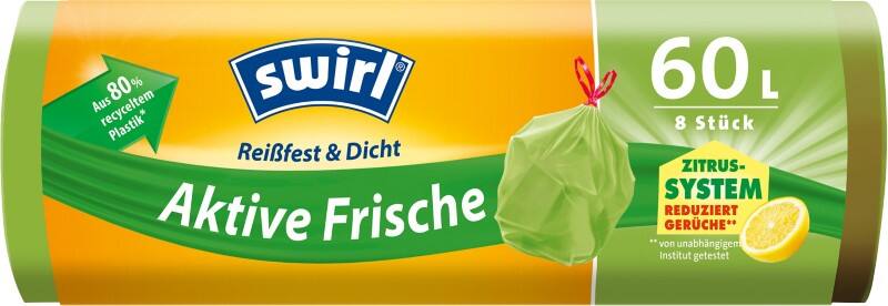 Sacs-poubelle Swirl Active Freshness 8 unités 15 x 5,3 x 5,3 cm
