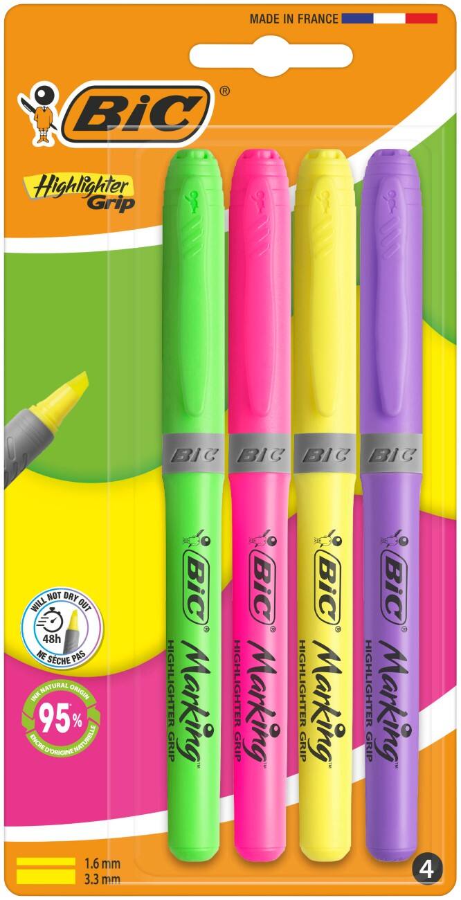 Surligneur BIC Assortiment Moyen Biseauté 1,6 mm