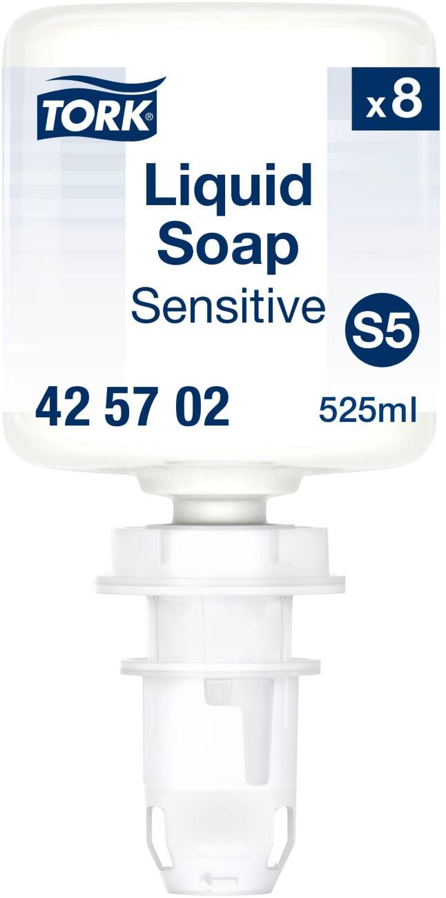 Recharge de savon pour les mains Tork S5 Liquide S5 Transparent 425702 8 unités de 525 ml