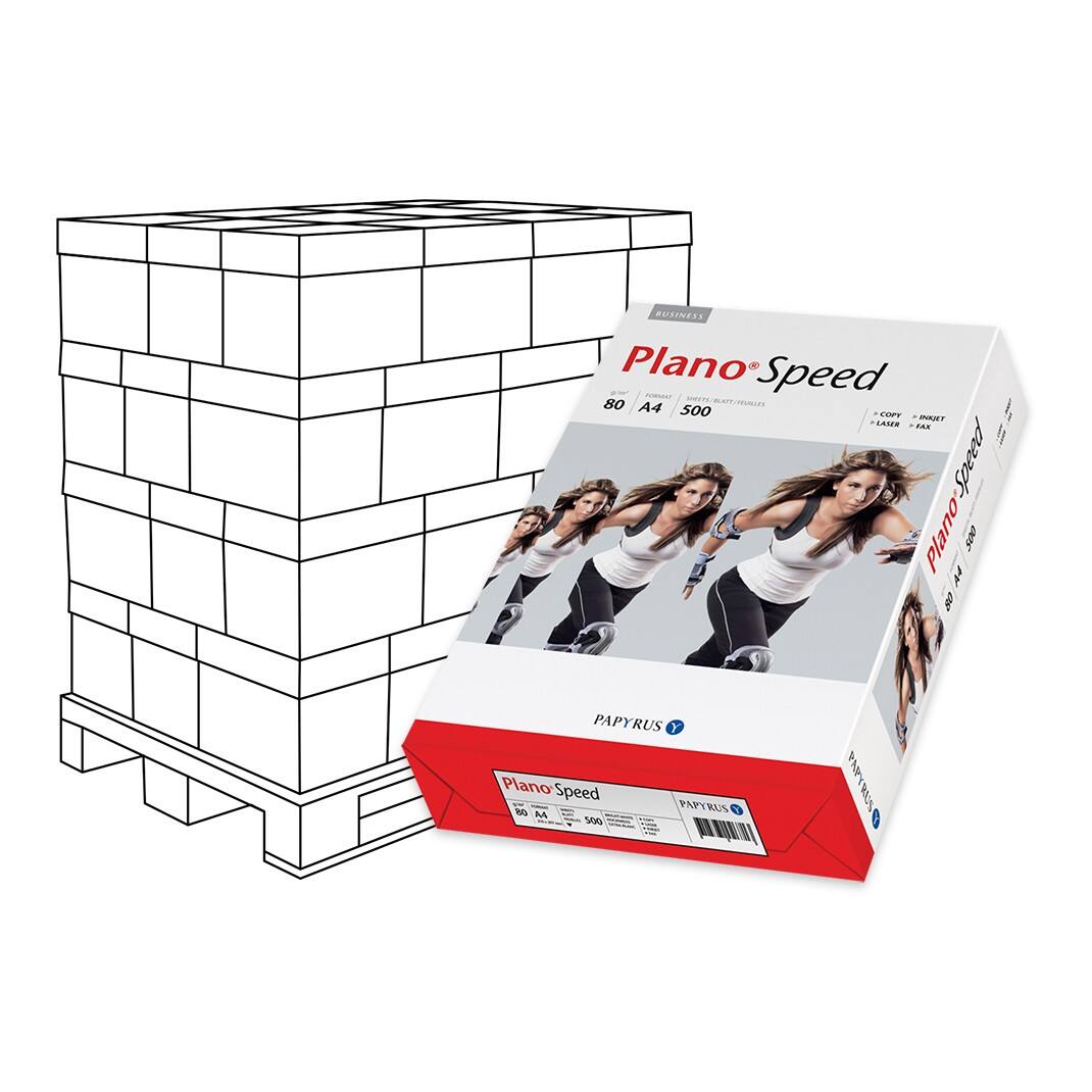 Papier imprimante PlanoSpeed A4 80 g/m² Mat Blanc 146 CIE 240 unités de 500 feuilles