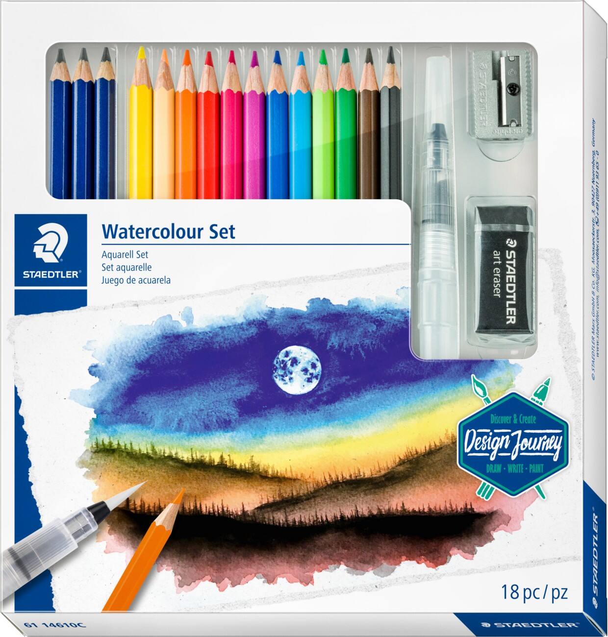 Set d’aquarelle STAEDTLER Design Journey Crayon