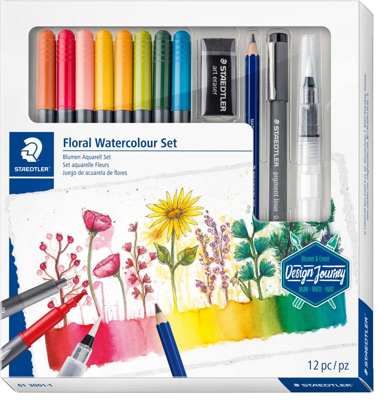 Set d’aquarelle STAEDTLER Design Journey Brosse
