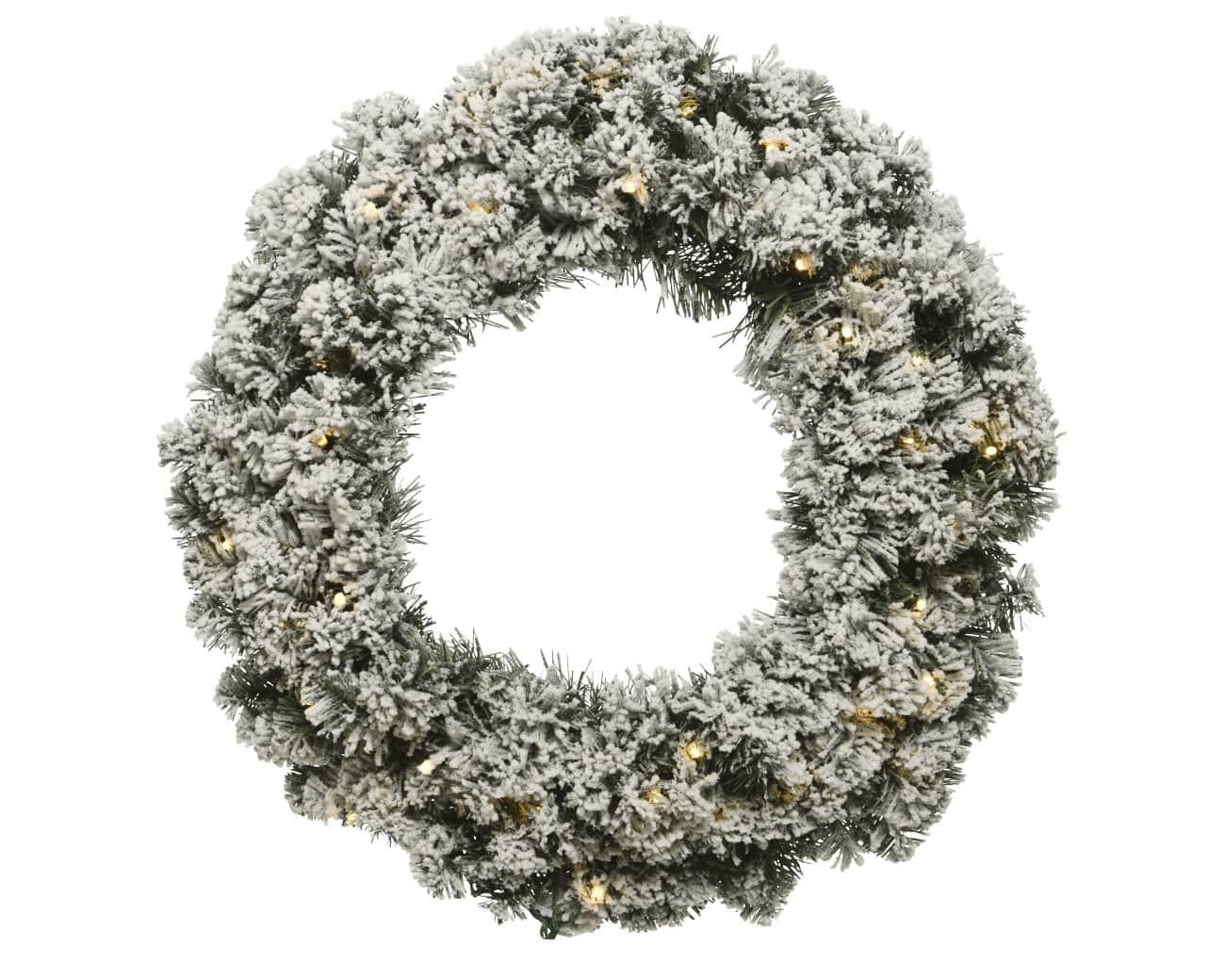 Couronne EVERLANDS Impérial Lumineuse Neige 35 cm