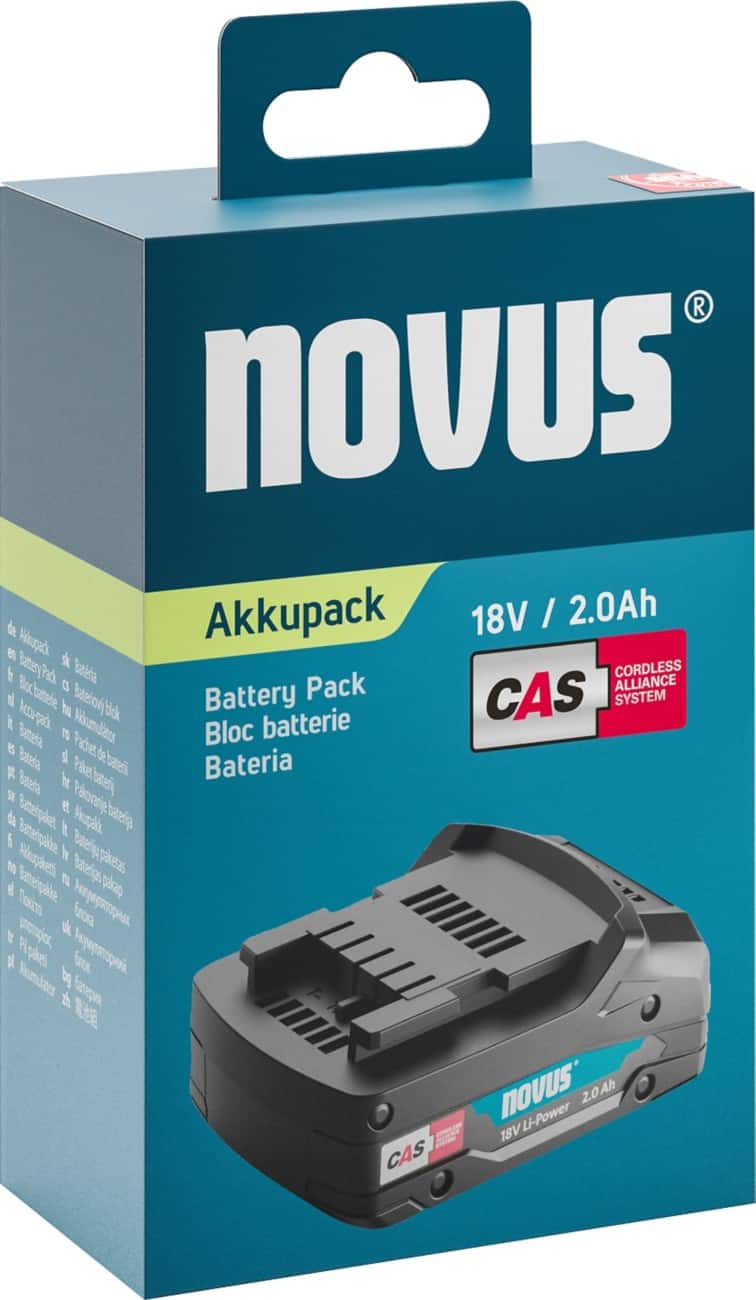 Batterie Novus CAS LiHD 18 V / 2,0 Ah Pour modèles J-550 et J-551