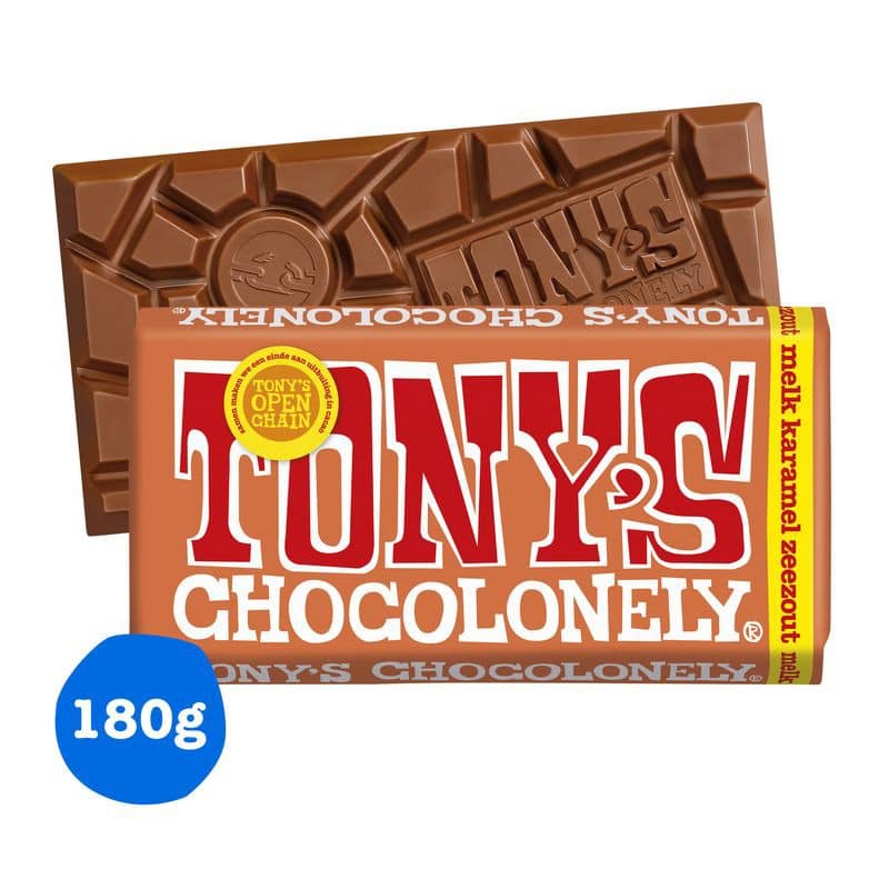 Chocolat Tony's Chocolonely Classic Caramel au sel de mer 180 g