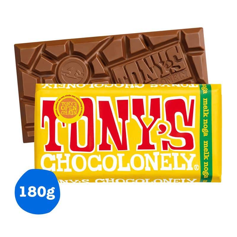 Chocolat Tony's Chocolonely Classic Chocolat au lait, nougat 180 g