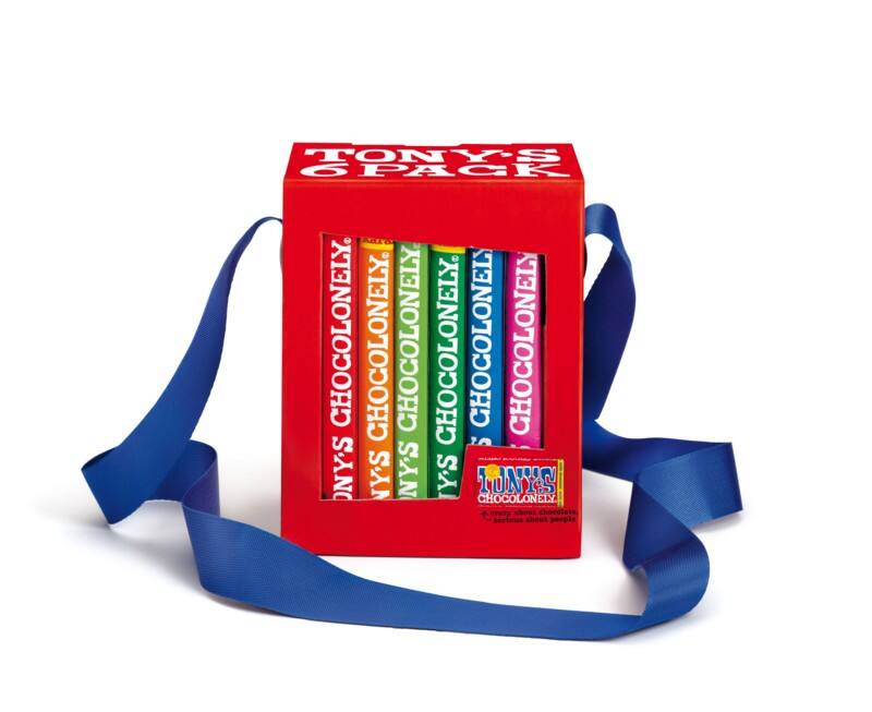 Chocolat Tony's Chocolonely Classic Rainbow Assortiment 6 unités de 180 g