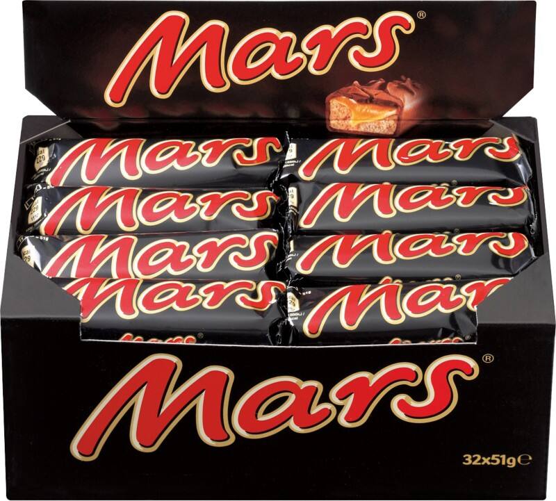 Barre chocolatée Mars 32 Unités de 51 g