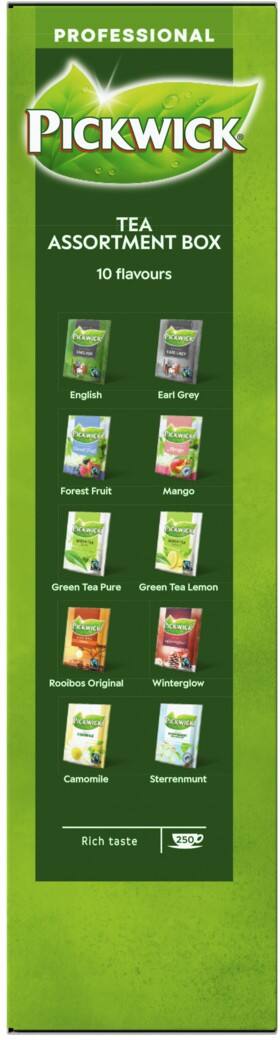 Thé Pickwick Professional Sachets Assortiment 10 Saveurs 250 unités