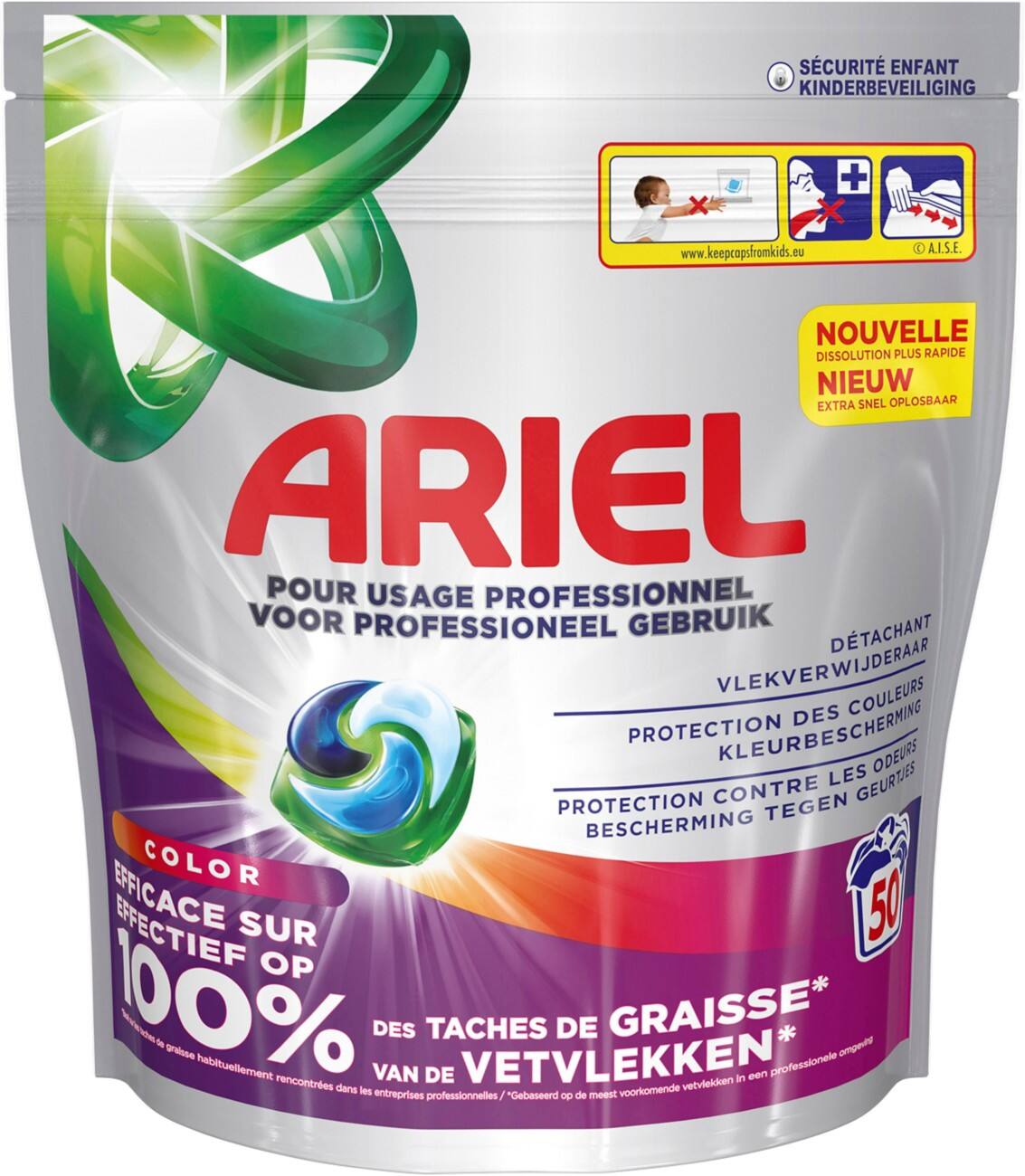 Lessive Ariel Professional Tablettes 50 unités