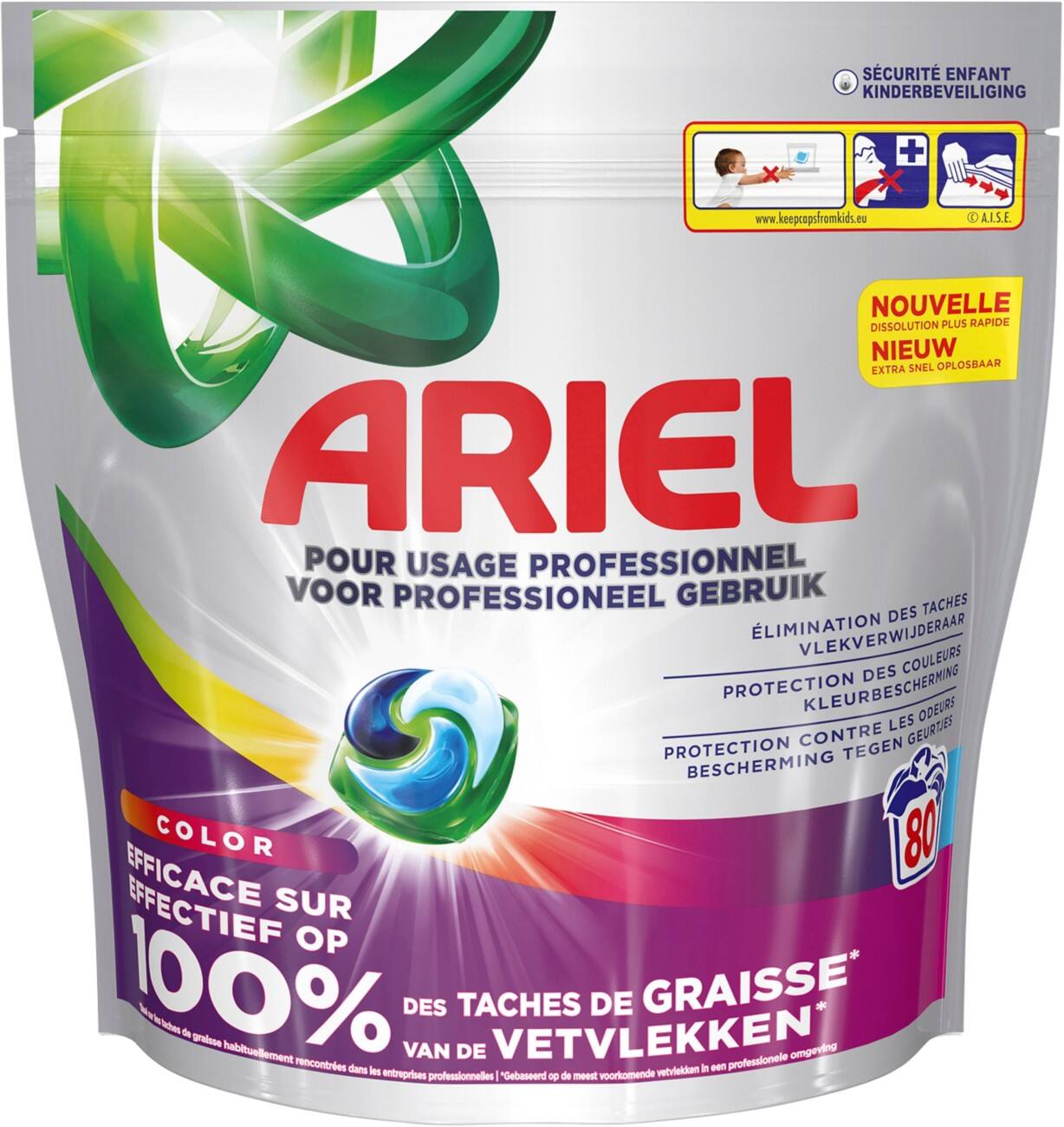 Lessive Ariel Professional Tablettes 80 unités