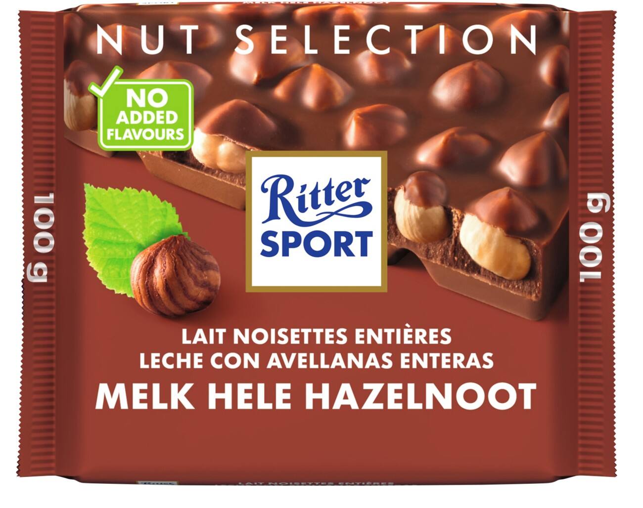 Chocolat RITTER SPORT Lait, noisette