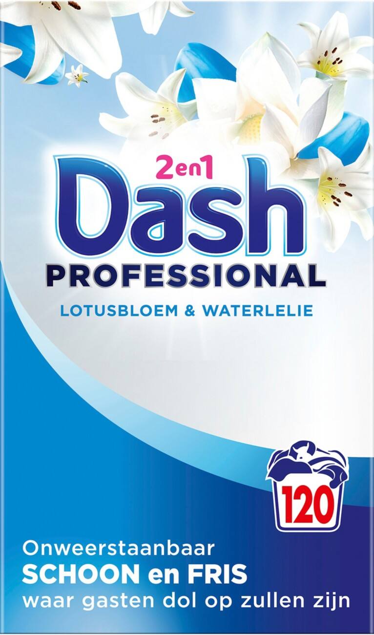 Lessive en poudre Dash  Lotus et nénuphar 6,6 kg