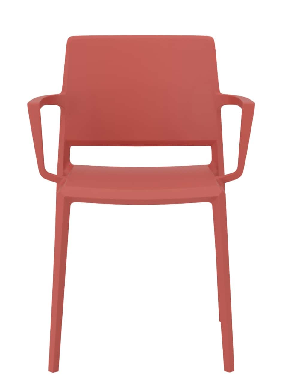 Chaise visiteur Nowy Styl Plastique Rouge 130 kg 485 x 530 x 805 mm 4 unités