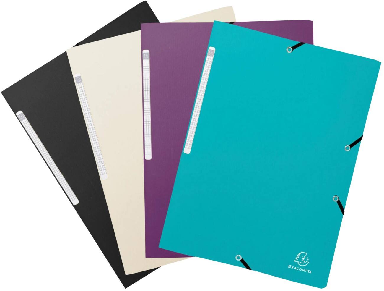Farde à 3 rabats Exacompta Titane 320 x 240 mm PP (Polypropylène) 24 (l) x 32 (p) x 0,2 (h) cm Assortiment 4 unités