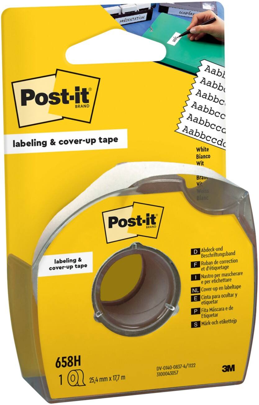Ruban correcteur Post-it 7100222076 Blanc 30 mm (l) x 33 m (L) 2 unités