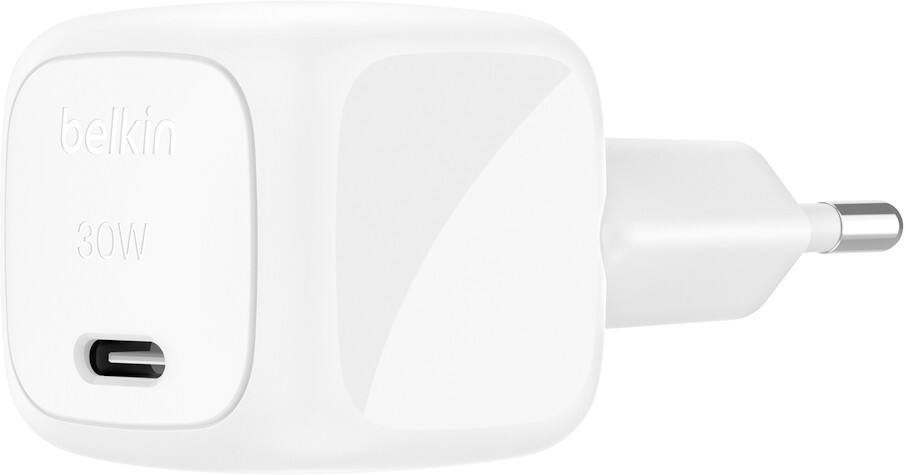 Chargeur mural USB-C Belkin BoostCharge Compact 30 W Blanc WCA008KQWH