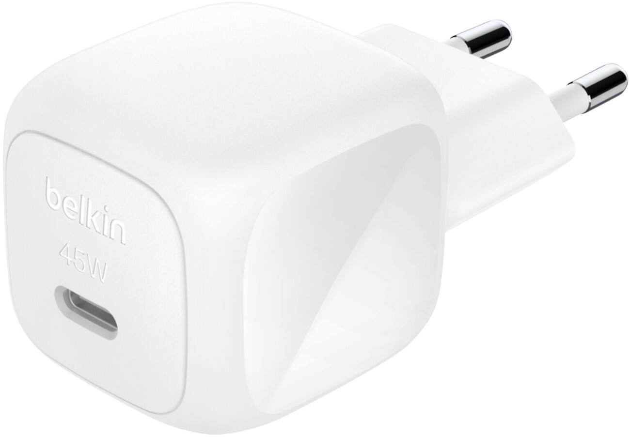 Chargeur mural USB-C Belkin BoostCharge Compact 45 W Blanc WCA013KQWH