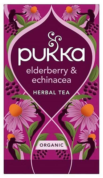 Thé Pukka Échinacée, sureau Tisane 20 unités