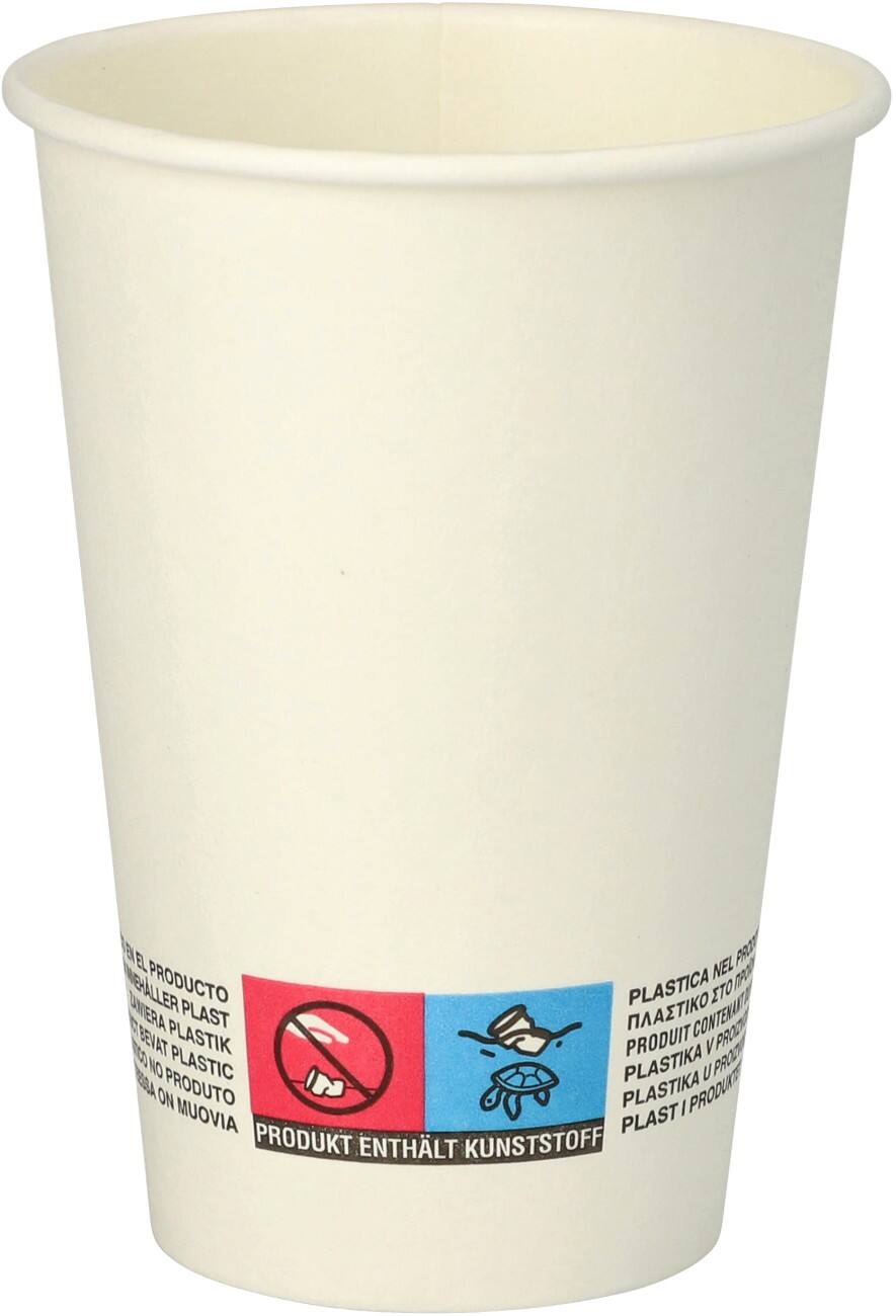Gobelets jetables PAPSTAR 180 ml Blanc 100 unités