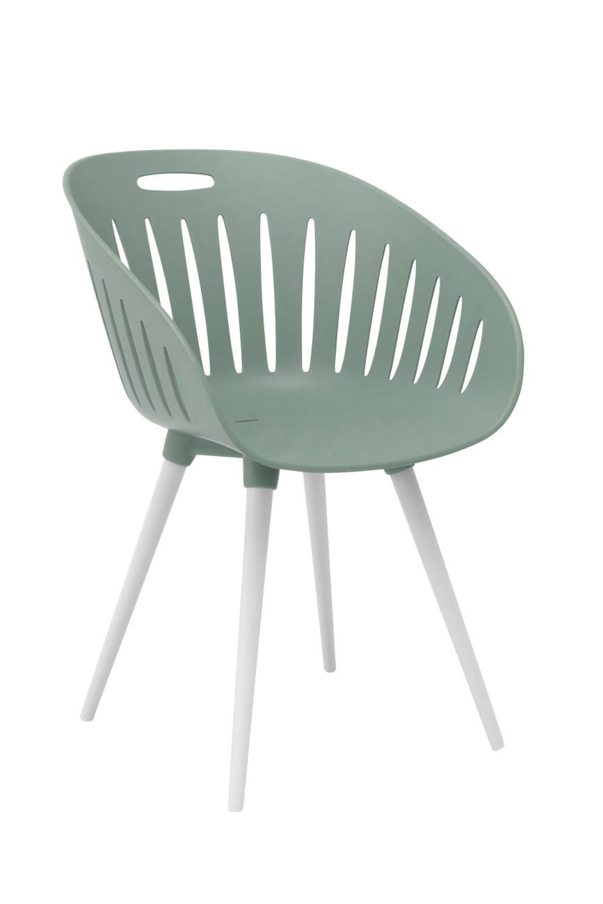 Chaise de jardin TOPSTAR PP (Polypropylène) 540 x 570 x 810 mm Vert olive foncé Extérieur 2 unités
