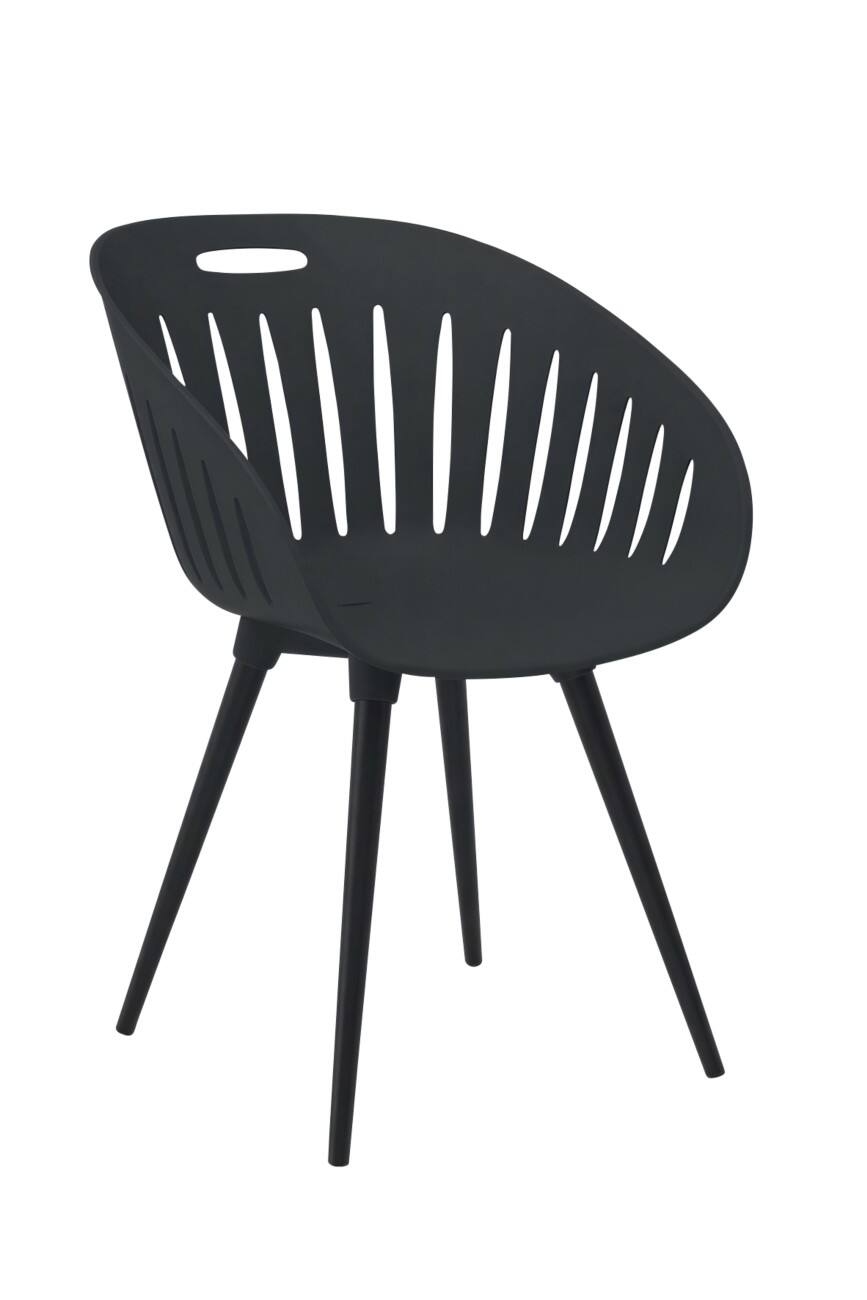Chaise de jardin TOPSTAR PP (Polypropylène) 540 x 570 x 810 mm Anthracite Extérieur 2 unités