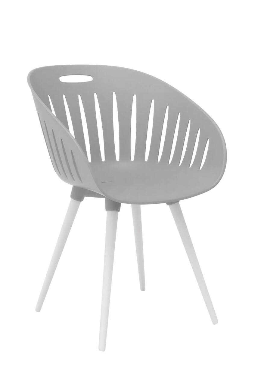 Chaise de jardin TOPSTAR PP (Polypropylène) 540 x 570 x 810 mm Gris clair Extérieur 2 unités