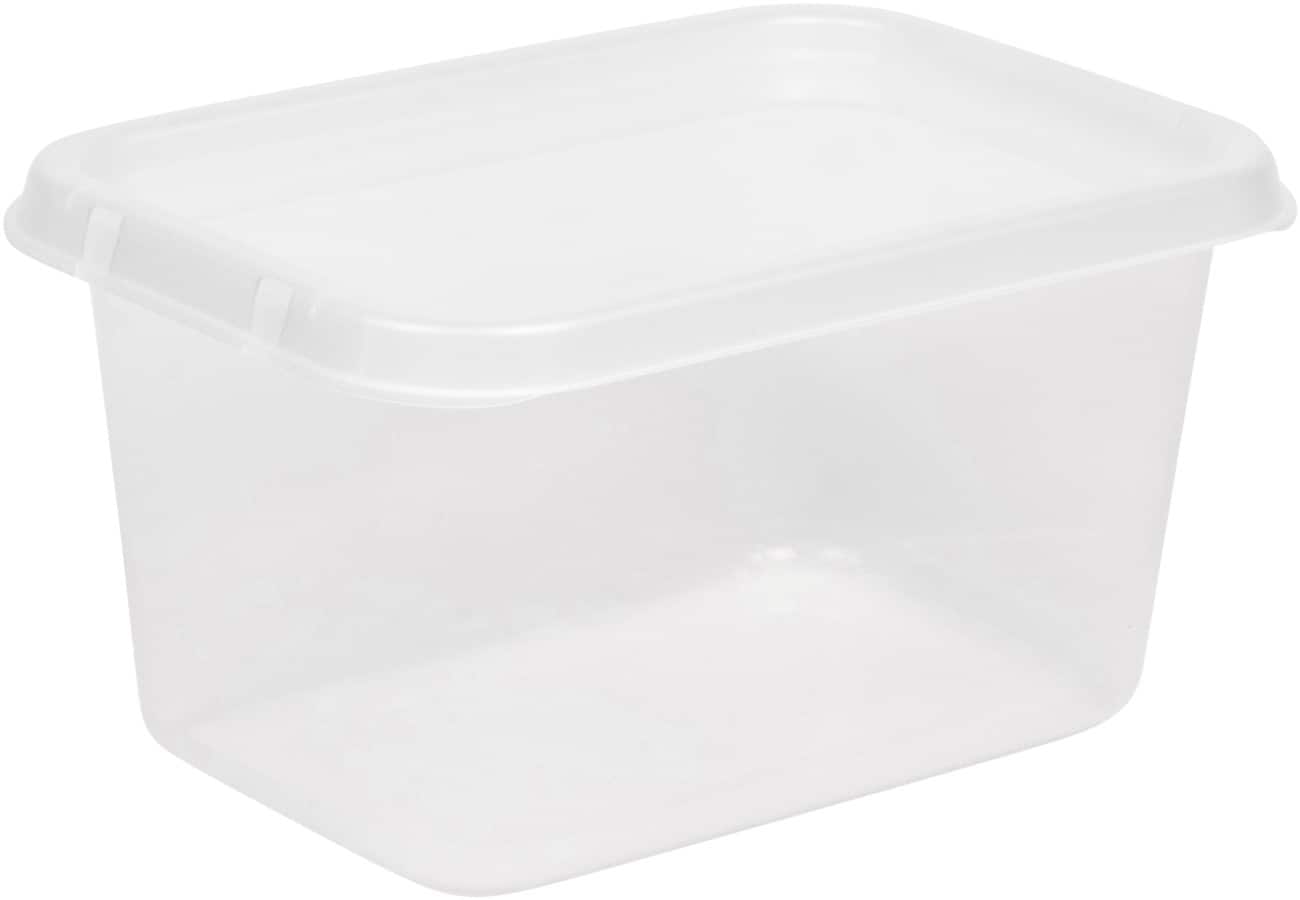 Boîte de rangement Viking Basic PP (Polypropylène) 11 L Avec couvercle Transparent 2 x 3,8 x 2,65 cm 3 unités