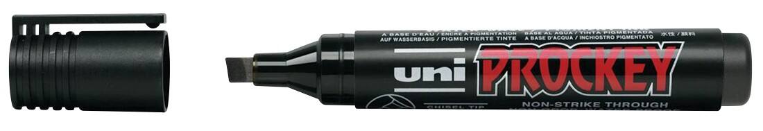 Marqueur uni-ball Prockey Large Biseauté 6 mm Noir Résistant à l'eau