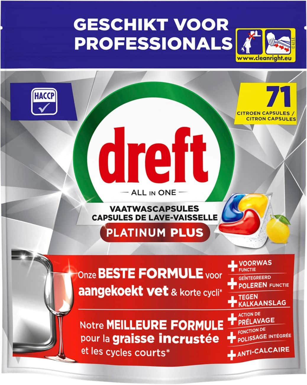 Tablettes pour lave-vaisselle Dreft Tablettes Citron 71 unités