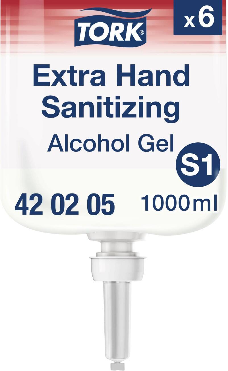 Recharge de désinfectant pour les mains Tork S1 Premium 1 L