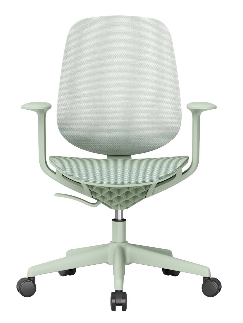 Siège de bureau Lively Viking Accoudoirs fixes Siège réglable en hauteur Vert Menthe 150 kg 665 x 600 mm