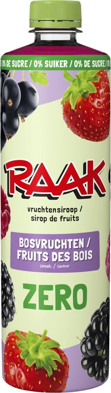 Sirop RAAK Zero Fruits des bois 750 ml