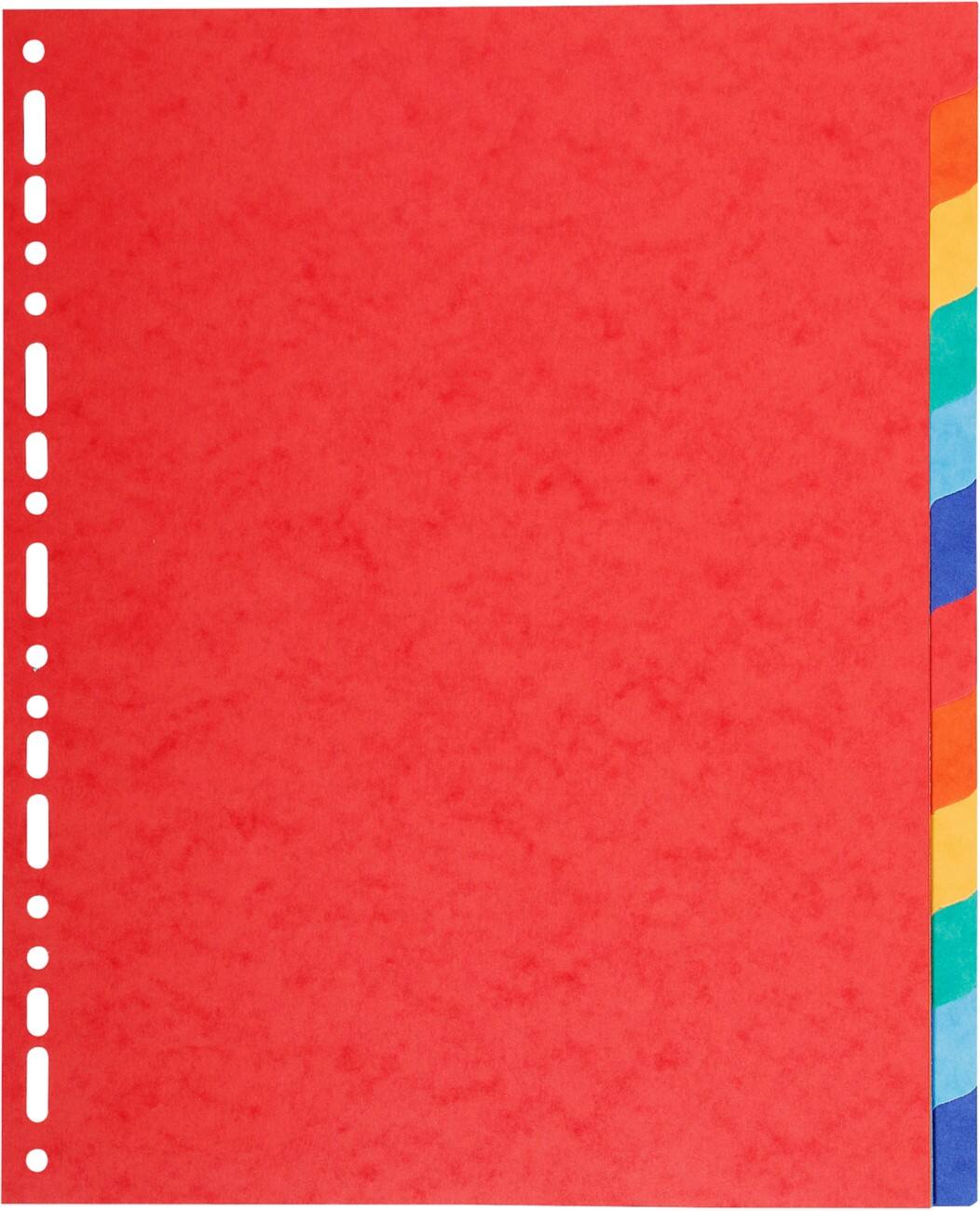 Intercalaires Exacompta 2112E A4+ Assortiment 12 intercalaires 220 g/m² Carton