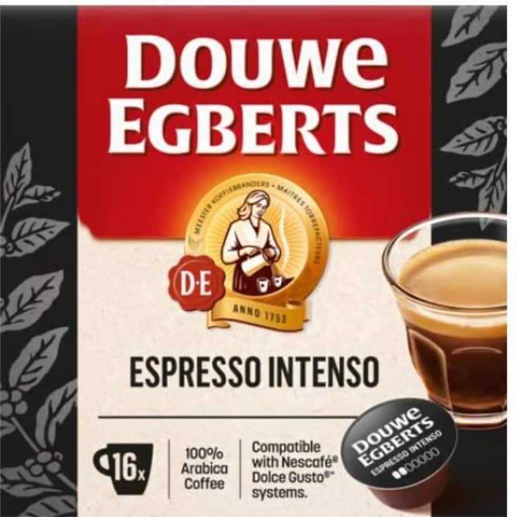Capsules de café Douwe Egberts Dolce Gusto Espresso Intenso 16 unités