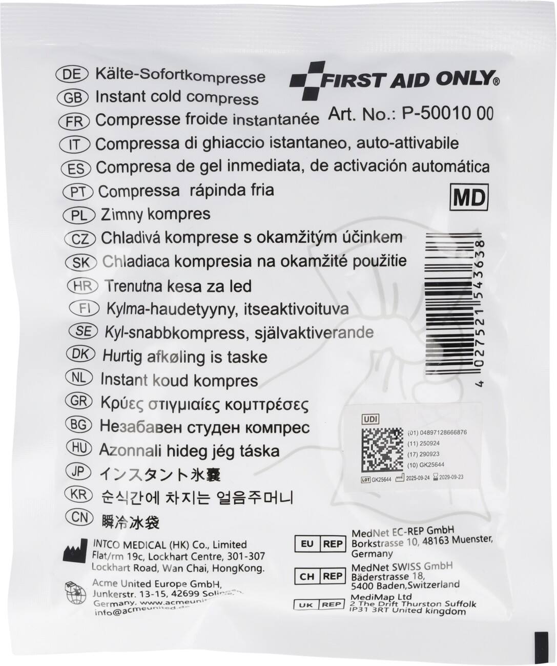 Poche de glace First Aid Only 105 g