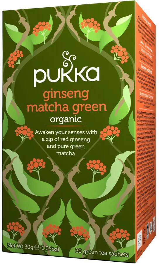 Thé Pukka Catering Matcha Ginseng 20 unités
