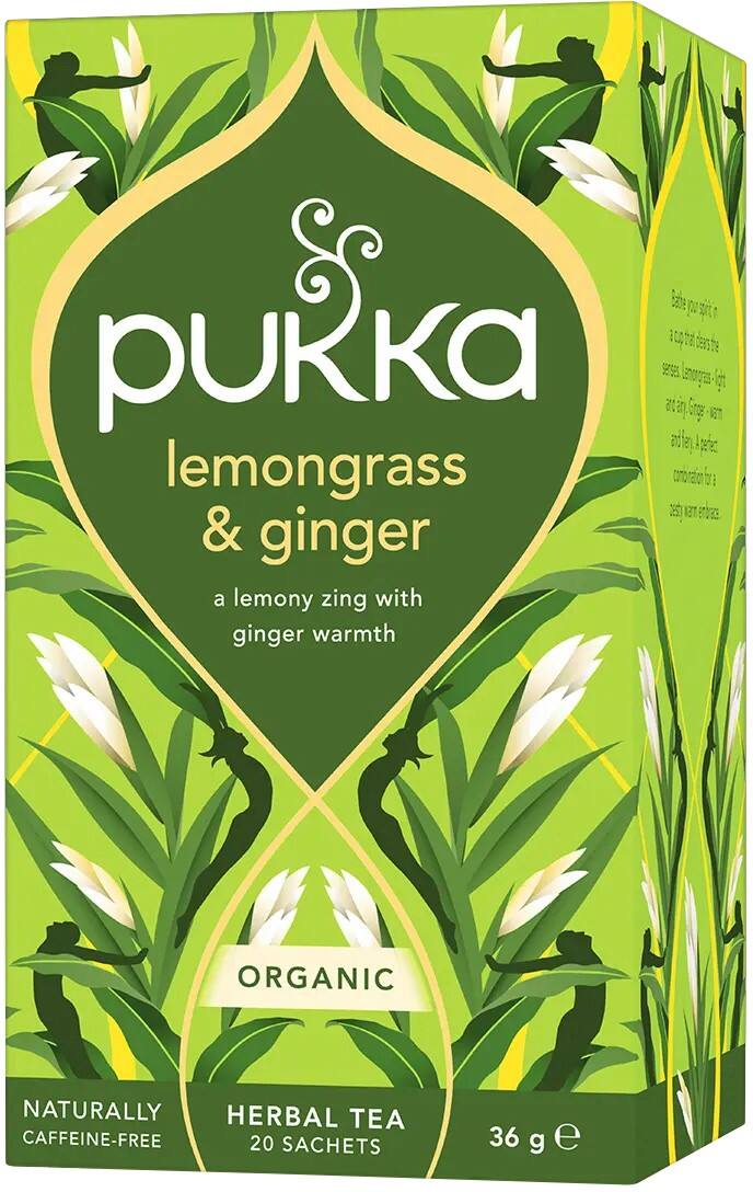 Thé Pukka Catering Citronnelle, gingembre 20 unités