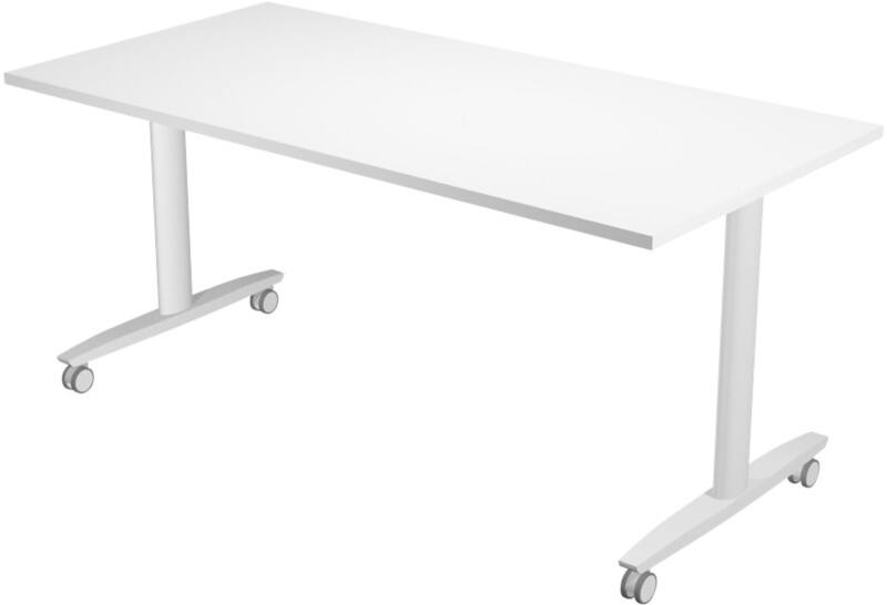 Table rabattable Viking Argenté, blanc 1600 x 800 x 741 mm