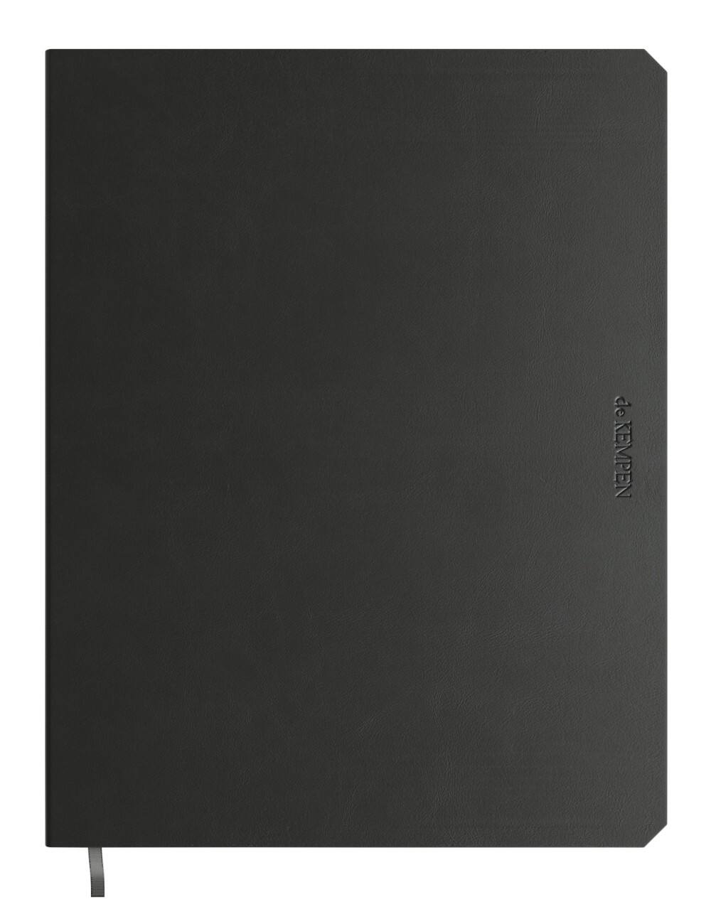 Cahier de KEMPEN A5 Ligné Reliure cartonnée Reliure latérale Couverture souple Noir 192 pages