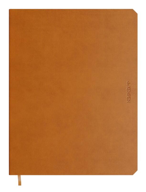 Cahier de KEMPEN A5 Ligné Reliure cartonnée Reliure latérale Couverture souple Brun 192 pages