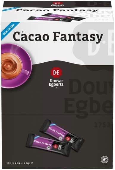 Chocolat chaud Douwe Egberts Cacao Fantasy Instantané Sachets 100 unités de 20 g
