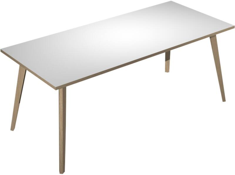 Bureau Viking Start Mélamine, Métal Noir 1600 x 800 x 744 mm