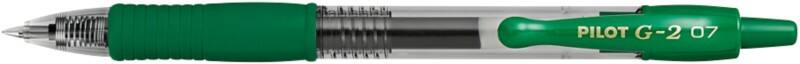 Roller encre gel Pilot G2 Vert 0,4 mm Moyen Conique Rechargeable