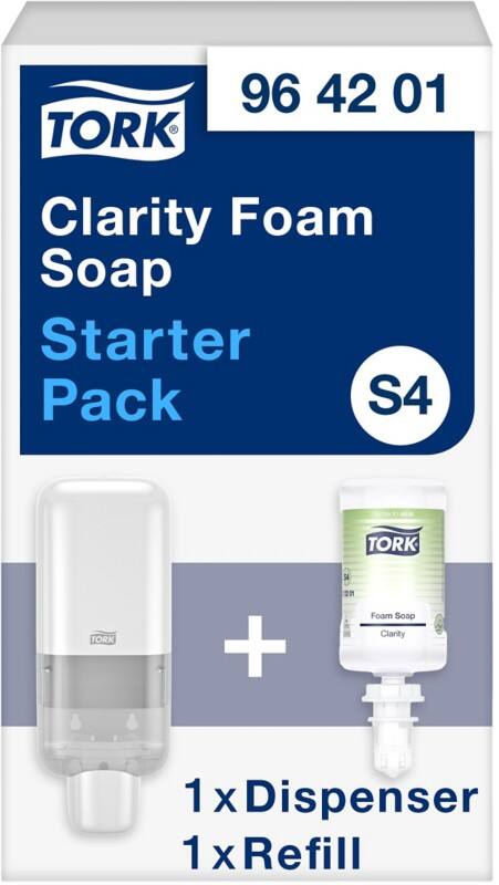 Distributeur et recharge de savon Tork S4 Plastique Blanc 2 unités