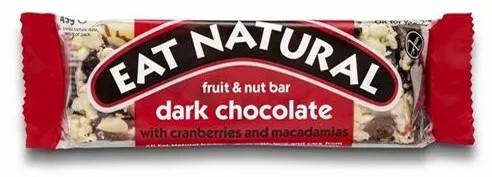 Barre petit-déjeuner Eat Natural Canneberge, chocolat noir 12 unités de 40 g