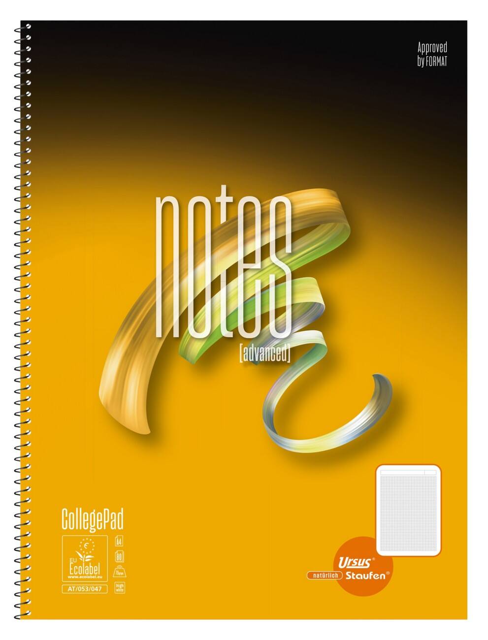 Cahier Advanced A4 80 feuilles 70 g/m² Notes
