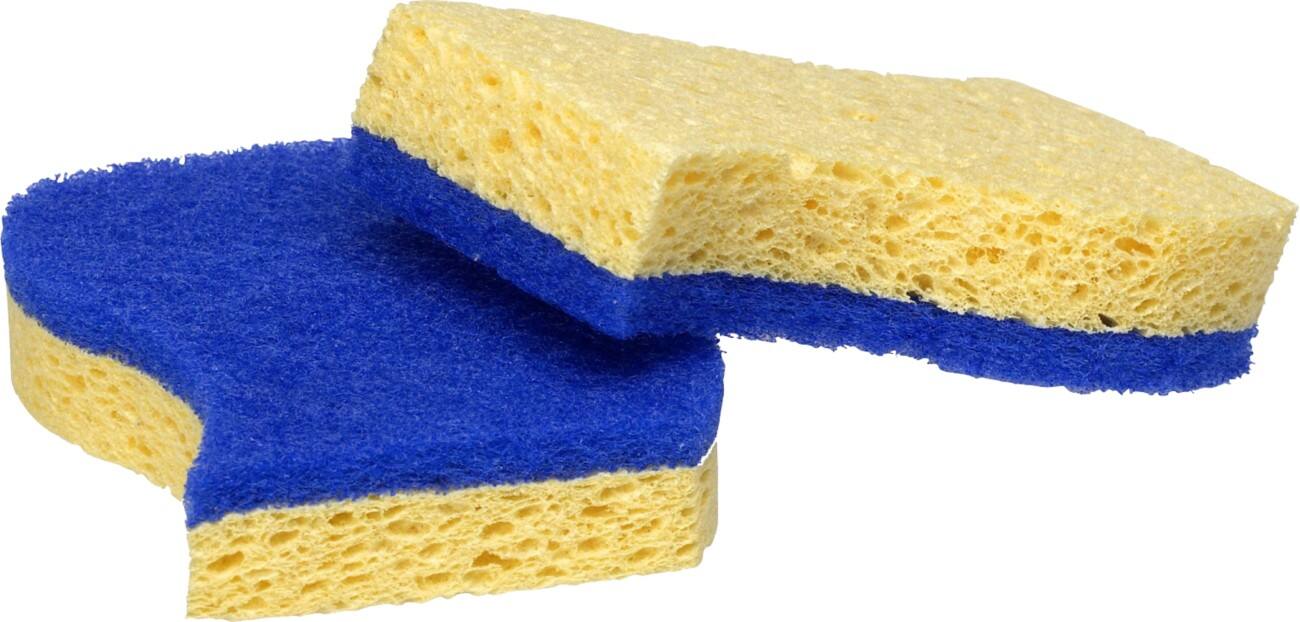 Éponge Spontex Non-Scratch 11 x 6,5 x 2,3 cm Bleu, jaune 2 unités
