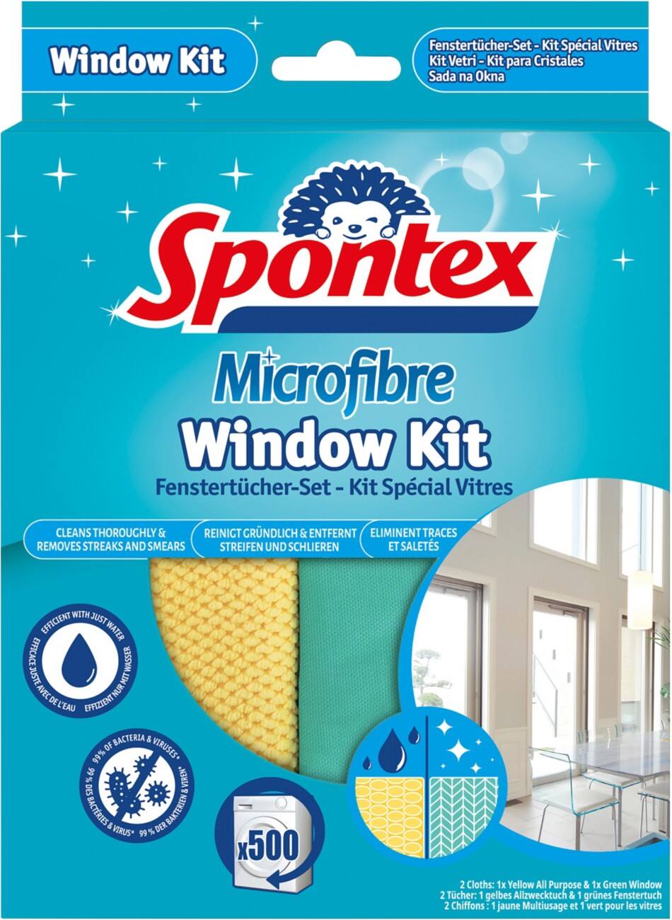 Chiffon Spontex Jaune, vert 2 unités